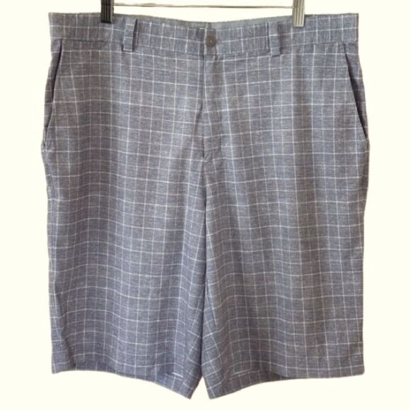 Nike Golf Shorts Tour Performance Gray Checked Men’s Size 34 - Picture 3 of 7
